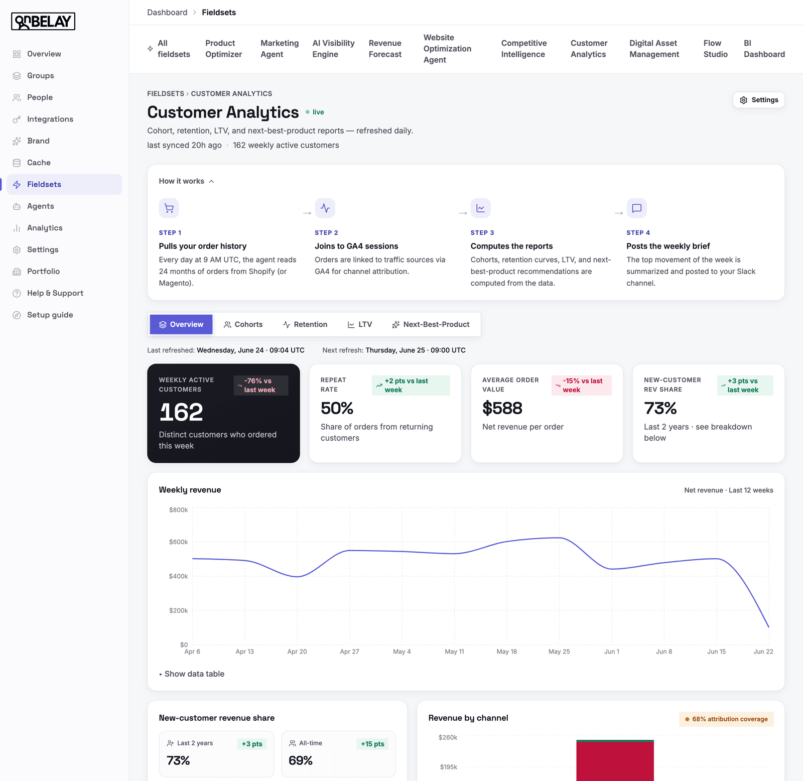 Customer Analytics screenshot